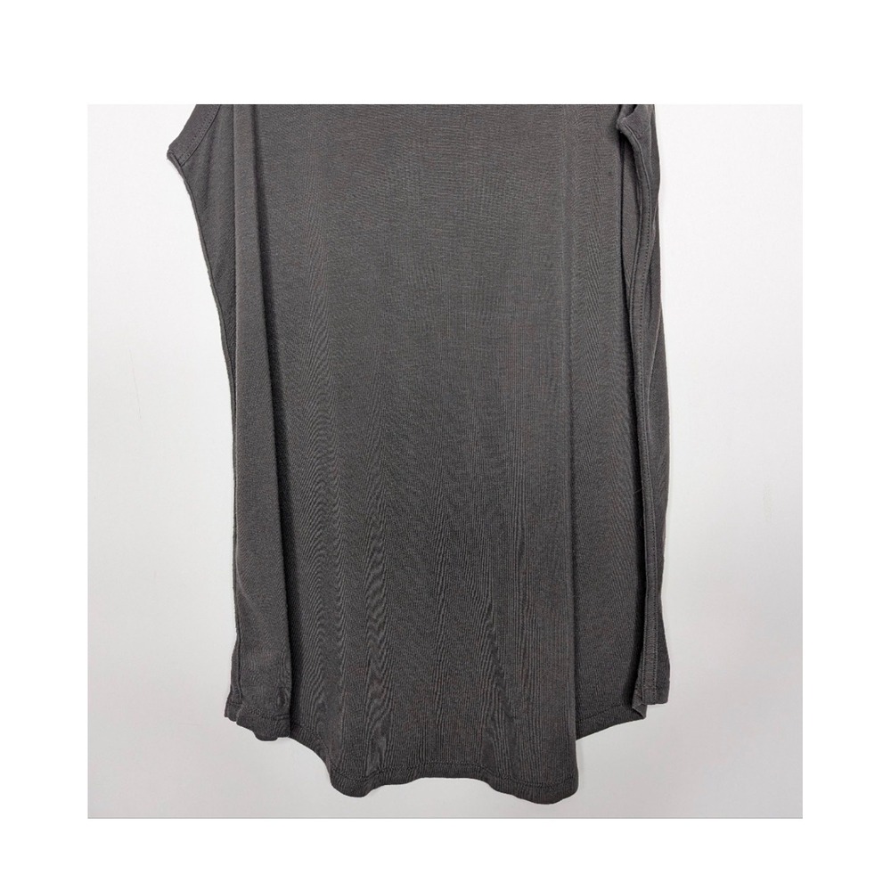 Athleta Renew Tank Top‎ Charcoal Gray Sleeveless Crew Neck Athleisure Soft L EUC - Picture 8 of 12